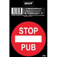 Adhesifs & Stickers STOP PUB Adhesif pre-decoupe - 7 cm - Resistant UV Intemperies Adhesifs & Stickers STOP PUB Adhesif pre-decoupe - 7 cm - Resistant UV Intemperies