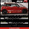 Adhesifs Mini 2 stickers MINI COOPER 197 cm - ARGENT - Run-R