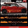 Adhesifs Mini 2 stickers MINI COOPER 197 cm - ORANGE - Run-R