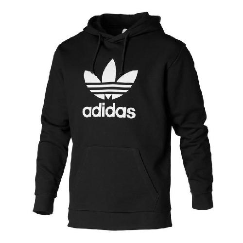Sweatshirt ADIDAS - Sweat a capuche manches longues - Noir - XL