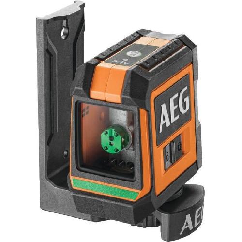 Longueur (telemetre - Laser Mesureur) AEG Mesure laser CLG220-B. portee 20 m. laser vert. 2 lignes. avec 1 adaptateur. 2 piles AA. 1 pochette de rangement. bande velcro