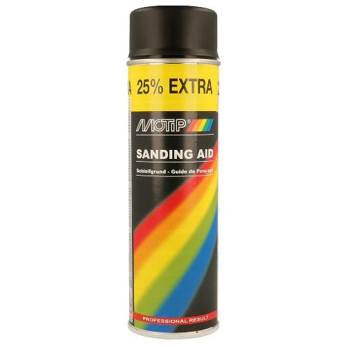 Peinture Auto Aerosol Guide De Poncage Noir Mat 500ml Motip