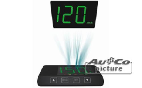 Afficheur de vitesse LED Tete Haute sur le pare-brise - GPS - archives