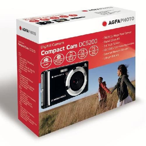 AGFA PHOTO - Appareil Photo Numerique Compact Cam DC5200 - Noir
