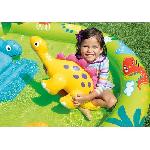 Structure Gonflable - Aire De Jeux Gonflable Aire de jeux gonflable - INTEX - Petit Dino - 143 Litres - 2 ans+ - 191 x 152 x 58 cm - Inclus : toboggan. fontaine. dino gonflable