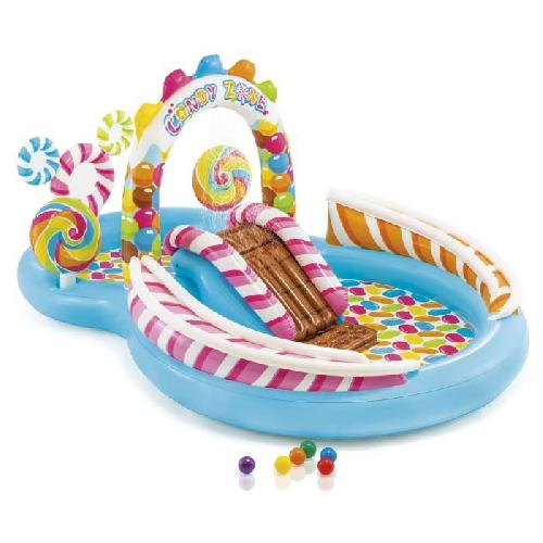 Structure Gonflable - Aire De Jeux Gonflable Aire de jeux gonflable - INTEX - Royaume des bonbons - 168 / 206 Litres - 2 ans et + - 295 x 191 x 130 cm