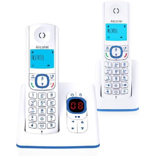 Telephone Fixe - Pack Telephones ALCATEL F530 Voice Duo Bleu