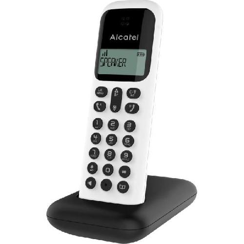 Telephone Fixe - Pack Telephones ALCATEL Telephone fixe D285 SOLO Blanc sans fil dect solo ecoute amplifiee