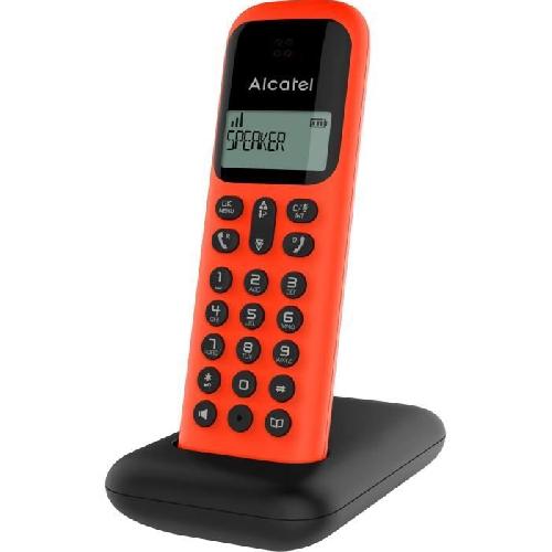 Telephone Fixe - Pack Telephones ALCATEL Telephone fixe D285 SOLO Rouge sans fil dect solo ecoute amplifiee