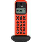 Telephone Fixe - Pack Telephones ALCATEL Telephone fixe D285 SOLO Rouge sans fil dect solo ecoute amplifiee
