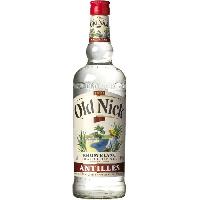 Alcool Rhum Old Nick - Rhum blanc - Antilles françaises - 40%vol - 100cl