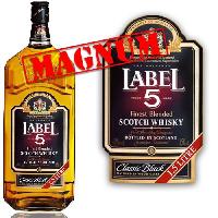 Alcool Whisky Label 5 - Blended whisky - Ecosse - 40%vol - 150cl