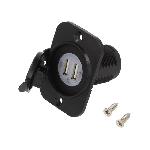 Alimentation automobile- USB A femelle x2- Tens.alim- 12-24VDC - Noir Alimentation automobile- USB A femelle x2- Tens.alim- 12-24VDC - Noir