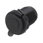 Alimentation automobile- USB A femelle x2- Tens.alim- 12-24VDC - Noir
