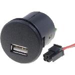 Alimentation USB 4PIN 5V 2.1A 10W noir - fils nus