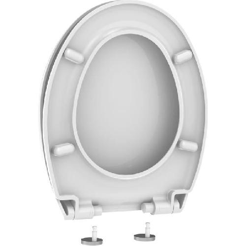 Abattant Wc - Rehausseur ALLIBERT Abattant de toilette a fermeture silencieuse Boreo - Blanc brillant