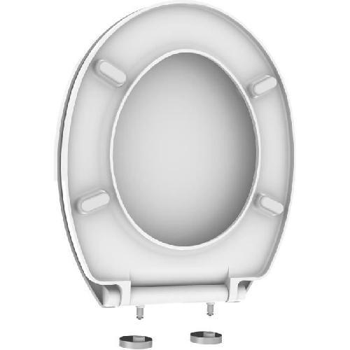 Abattant Wc - Rehausseur ALLIBERT Abattant de toilette frein de chute Coda - Blanc brillant