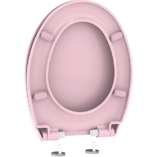Abattant Wc - Rehausseur ALLIBERT BATH et DESIGN Abattant WC a fermeture progressive et declipsable BOREO - Rose Poudre