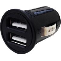 Allume Cigare - Prise Allume-cigare Adaptateur allume-cigare 2 USB 3A noir - Moxie