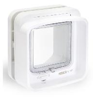 Amenagement Technique De L'habitat SUREFLAP Chatiere a puce electronique DualScan - Blanc - 142 mm x 120 mm -Memorisation d'un maximum de 32 puces-