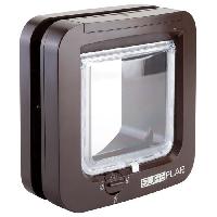 Amenagement Technique De L'habitat SUREFLAP Chatiere a puce electronique - Marron - 142 mm x 120 mm -Memorisation d'un maximum de 32 puces-