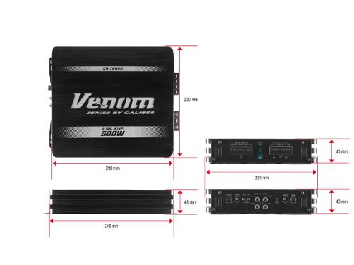 Amplificateur 2 canaux 500W Venom - CA100V2
