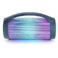 Amplificateur - Enceintes BIGBEN PARTYBTLITEDB - Enceinte lumineuse sans fil - Bluetooth - Micro inclus - Effets lumineux - 50W - Dark blue
