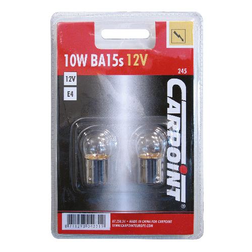 Ampoules BA 12V Ampoule 10W bol BA15s 2pcs bls