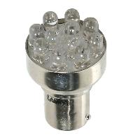 Ampoule 11 leds P21W BA15s blanche 12V