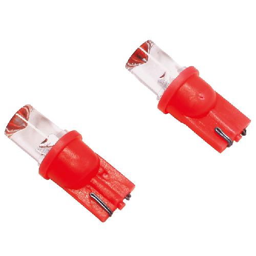 Ampoules Wedgebase - Veilleuses Ampoule de rechange T10 rouge 5W 2p