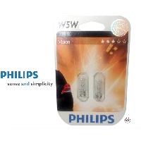 Ampoule - Eclairage Tableau De Bord 10 ampoules W5W Vision - 12V - 5W - Blanc - Philips - Homologue