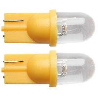 Ampoule - Eclairage Tableau De Bord 2 Ampoules LED T10 Wedgebase - 12V - Feux de position - Orange