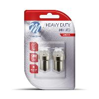 Ampoule - Eclairage Tableau De Bord 2 Ampoules TYPE GRAISSEUR R5W A LED BLANCHE Culot BA15S 24 VOLTS Ampoule - Eclairage Tableau De Bord 2 Ampoules TYPE GRAISSEUR R5W A LED BLANCHE Culot BA15S 24 VOLTS