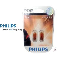 Ampoule - Eclairage Tableau De Bord 2 ampoules WY5W Vision - 12V - 5W - Orange - Philips - Homologue