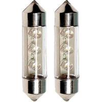 Ampoule - Eclairage Tableau De Bord 2x Ampoules navette 3 led blanche 12V 8.5-8 x5