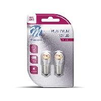 Ampoule - Eclairage Tableau De Bord Ampoules Led X 2 - Ba9S T4W. 12-24V 5X2835Smd 1W. Blanc -Lb837W-02B Platinum-