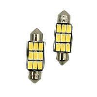 Ampoule - Eclairage Tableau De Bord Ampoules Led X 2 Canbus - Navette C5W 2.2W 36Mm 9Xsmd5630 Blanc