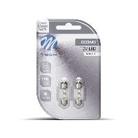 Ampoule - Eclairage Tableau De Bord Ampoules Led X2 Navette C5W 31Mm Blanc 12V 0.25W Mtech