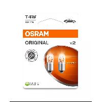 Ampoule - Eclairage Tableau De Bord Ampoules Osram Original T4W X2 12V Eco Packaging