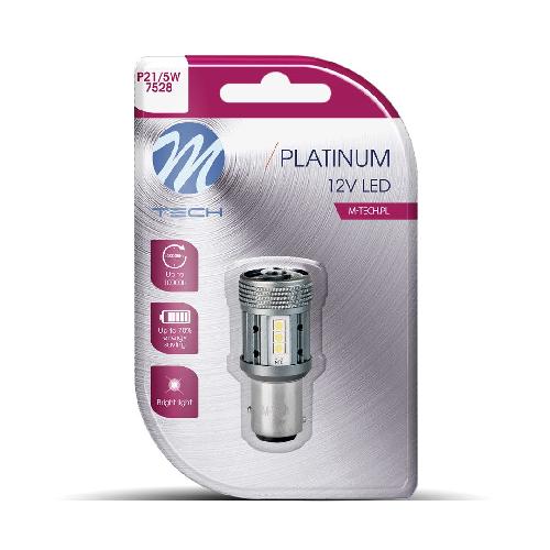 Ampoules BA 12V Ampoule Led X 1 - 1157 P21-5W. 12-24V. 12X3030Smd. Canbus. Blanc -Lb853W-01B Platinum-
