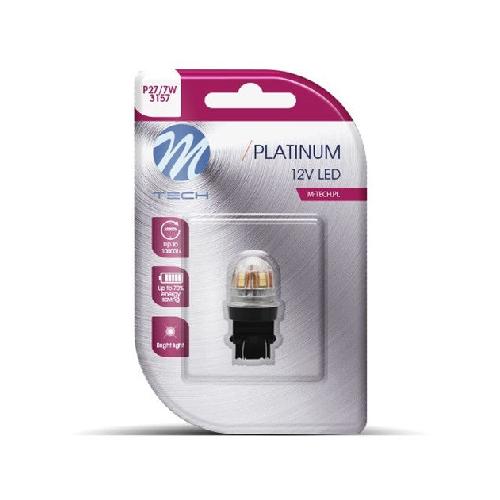 Ampoules Wedgebase - Veilleuses Ampoule Led X 1 - 3157 - P27-7W - 15X2835Smd Canbus 12-24V Blanc -Lb831W-01B Platinum-