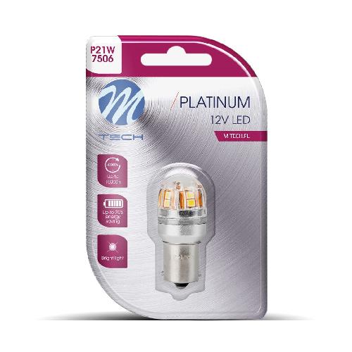 Ampoules BA 12V Ampoule Led X 1 - Ba15S 15X2835Smd Canbus 12-24V Blanc -Lb826W-01B Platinum-