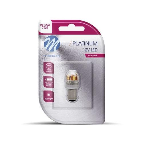 Ampoules BA 12V Ampoule Led X 1 - Py27W. 12-24V 15X2835Smd. Canbus. Orange -Lb830Y-01B Platinum-