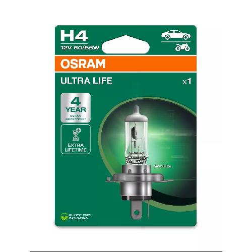 Ampoules H4 12V Ampoule Osram Ultralife H4 X1 12V Eco Packaging