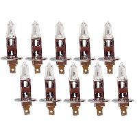 Ampoule Phare - Ampoule Feu - Ampoule Clignotant 10 Ampoules H1 12V 55W 3300K - Homologuees -!