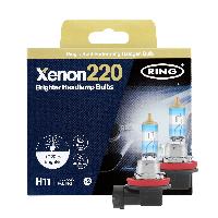 Ampoule Phare - Ampoule Feu - Ampoule Clignotant 2 Ampoules H11 12V 55W Pgj19-2 +220 Haute Performance Ring