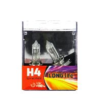 Ampoule Phare - Ampoule Feu - Ampoule Clignotant Coffret 2 ampoules H4 Long Life