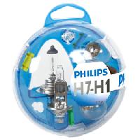 Ampoule Phare - Ampoule Feu - Ampoule Clignotant Coffret Ampoules H1 H7 PHILIPS Essential Box