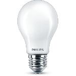 Ampoule - Led - Halogene Ampoule standard LED PHILIPS Non dimmable - Verre depoli - E27 - 60W - Blanc Chaud