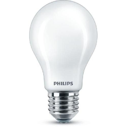 Ampoule - Led - Halogene Ampoule standard LED PHILIPS Non dimmable - Verre depoli - E27 - 60W - Blanc Chaud
